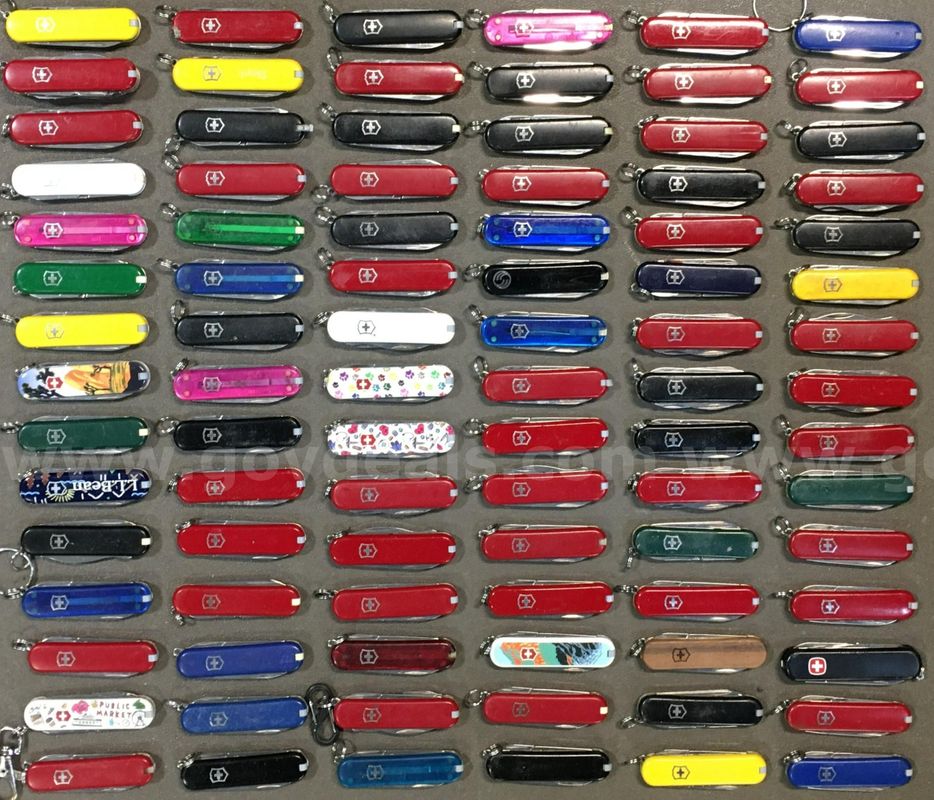 Mini Victorinox Swiss Army Knife Lot ~90 Units (ID# 47191) (TSA #2) (NO UPC) (10)