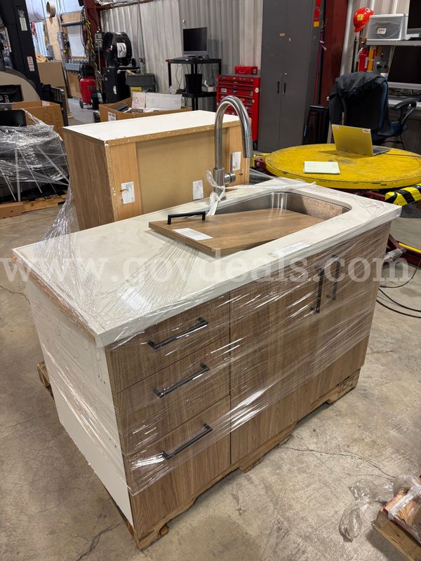 Kitchen Sink + Kitchen Cabinet/Shelving Unit | 1 PLT (ID# 47301) (H12-2L) (26-2093-1) 39605