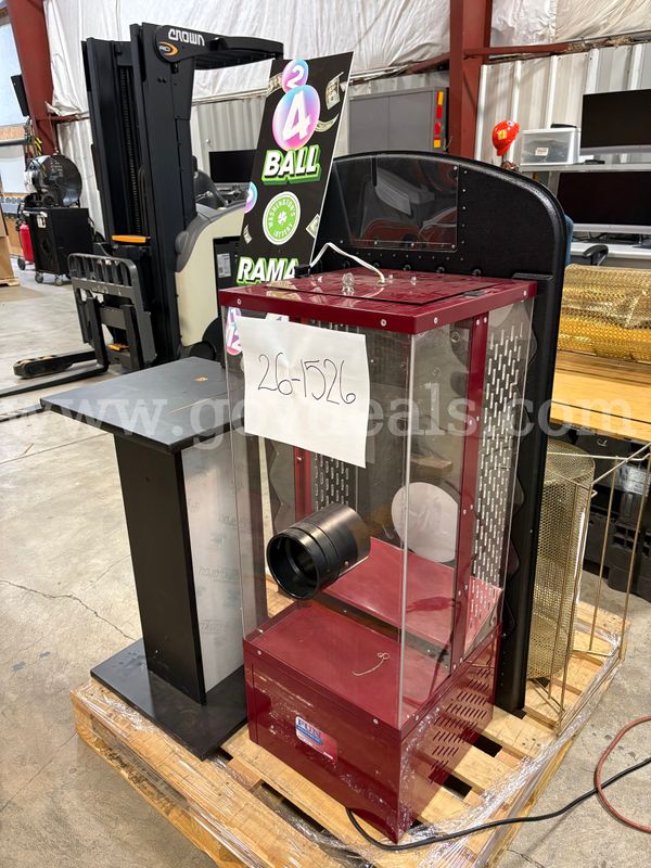 Pallet of Lottery Equipment | Cash Blower, Plinko Board & More! (ID# 47441) (J10-2L) (26-1526-13) 116