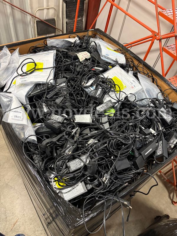 Large Pallet of Assorted Laptop Power Bricks | 30W-240W | 2147 Pounds (ID# 47483) (H05-1R) (No UPC)
