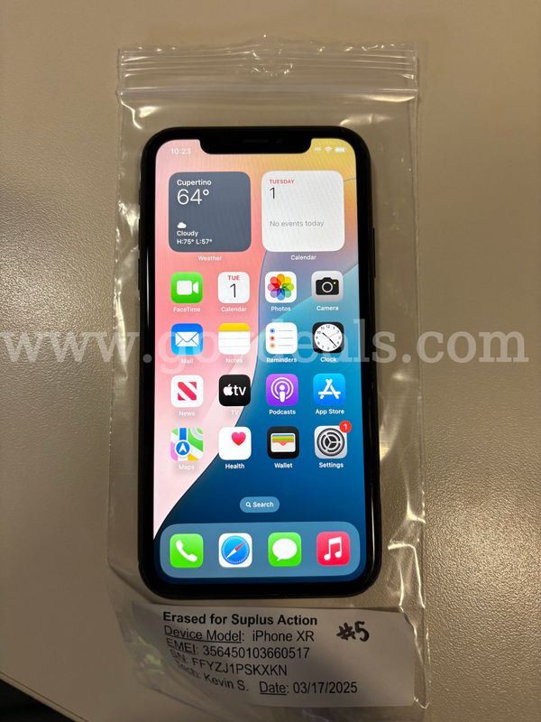 Apple iPhone XR 64GB Black – Unlocked – 97% Battery Health – Tested (ID# 47584) (J1-2R) (No UPC) (#5)