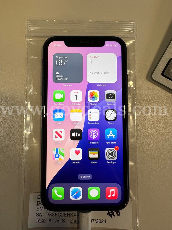 Apple iPhone XR 64GB Black – Unlocked – 89% Battery Health – Tested (ID# 47589) (J01-2R) (No UPC) (#8)