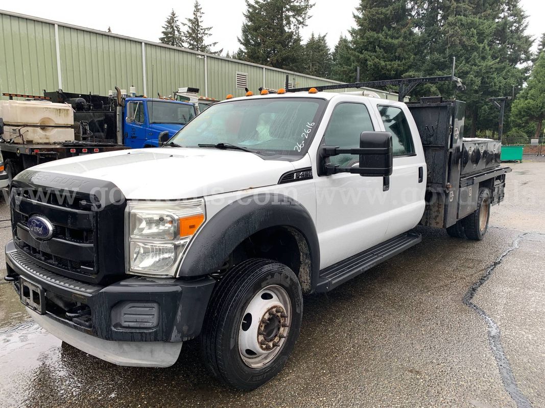 2012 Ford F-450 SD XL DRW 2WD Truck w/ Flatbed *Tow-Away* (ID# 47637) (EF11) (26-2616) 11700