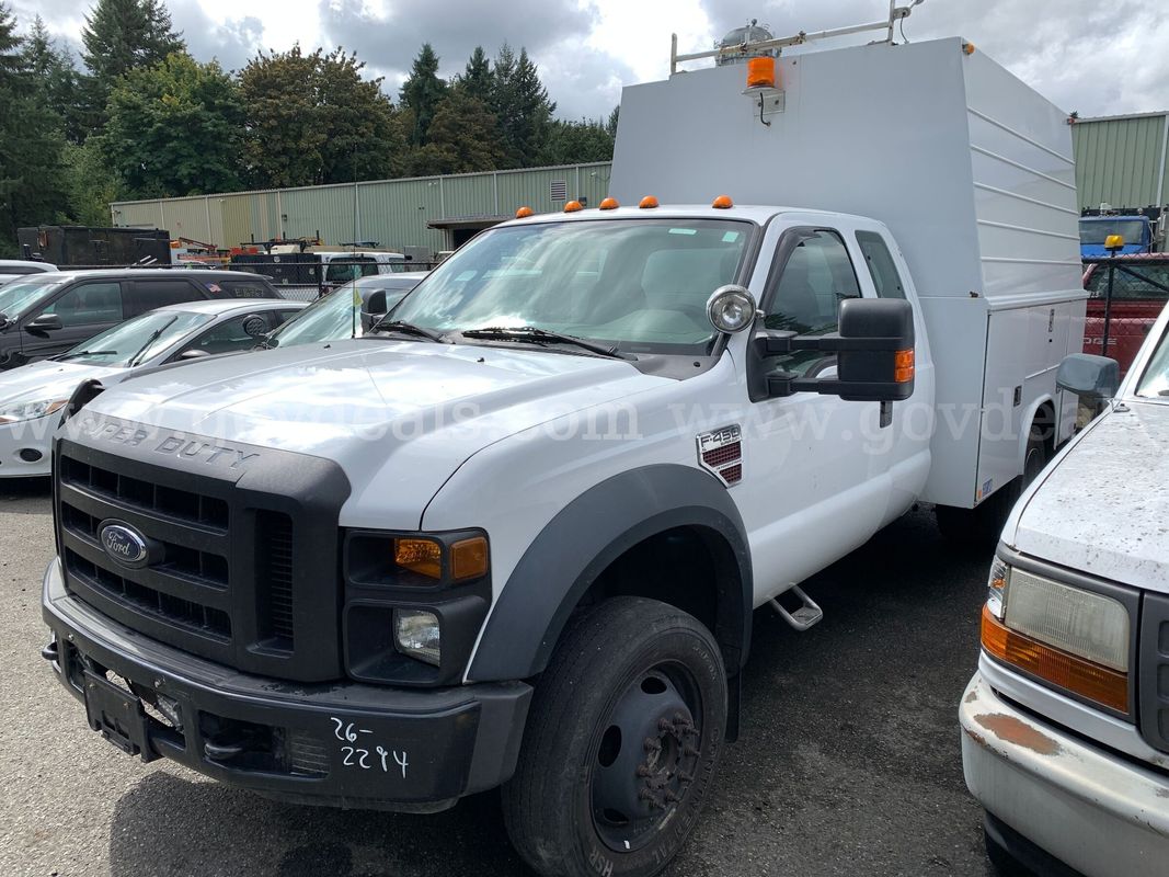 2008 Ford F-450 SD XL SuperCab 4WD DRW Truck w/ Service Body !Non-Runner! *Tow-Away* (ID# 47643) (OEF) (26-2294) 83980