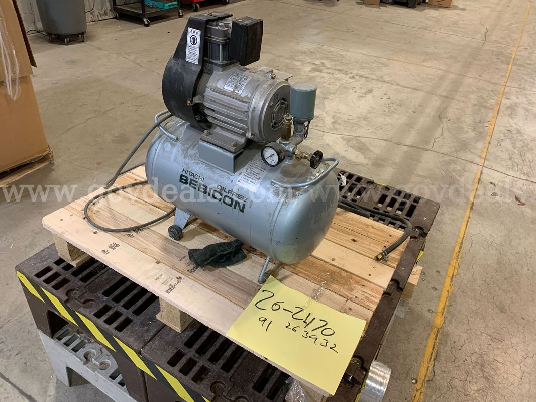 Pallet With Hitachi Bebicon Air Compressor (ID #47691) (J4-2R) (26-2470-2) 179