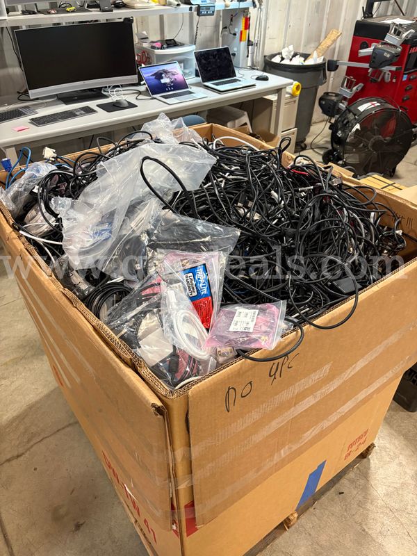 Large Pallet of Misc. Cords/Wires | 953 Pounds (ID# 47699) (H10-1L) (No UPC)