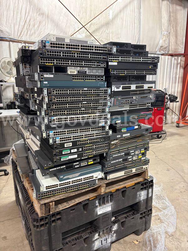 Large Pallet of Network Switches | 1928 Pounds (ID# 47828) (H08-1R) (No UPC)