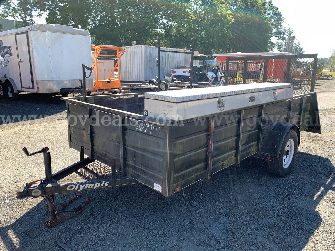 2013 Olympic Single Axle Utility Landscape Trailer (ID# 47907) (GVL) (26-2748) 23406