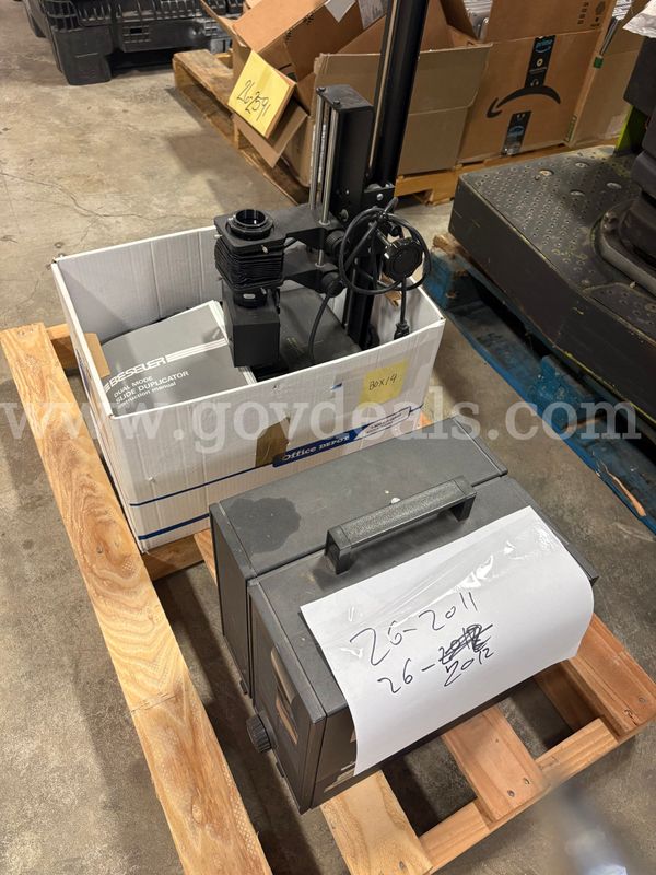 Sound Projector / Slide Duplicator | 1 PLT (ID# 47924) (H13-2R) (26-2011-154) 390