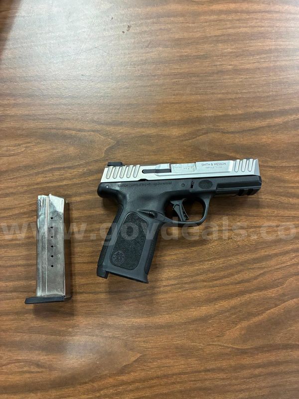 1 Smith and Wesson SD9 Confiscated Firearm