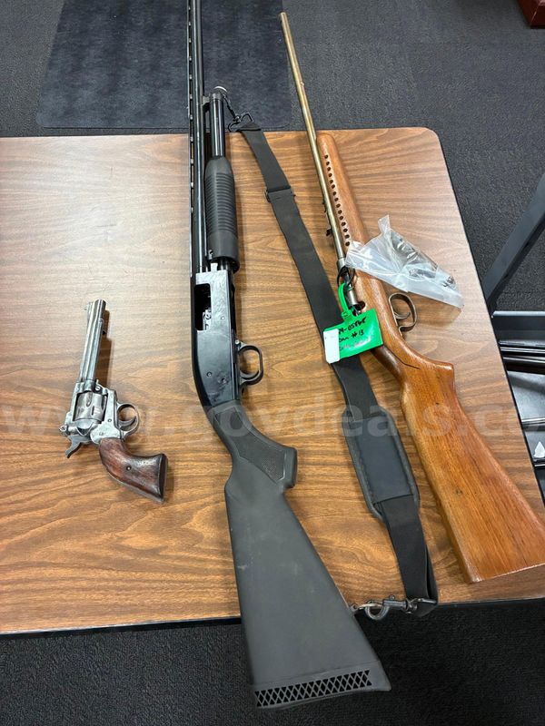 Lot 3 Firearms Rifle, Shotgun, Revolver Confiscated Firearms.