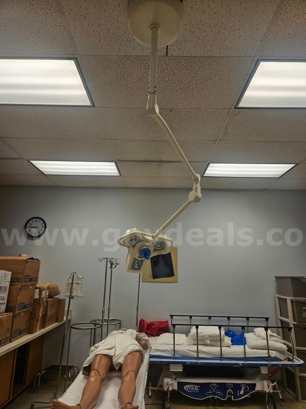 Lot of 2 Phillips Burton AIM-100 Ceiling Mount Surgery Lights