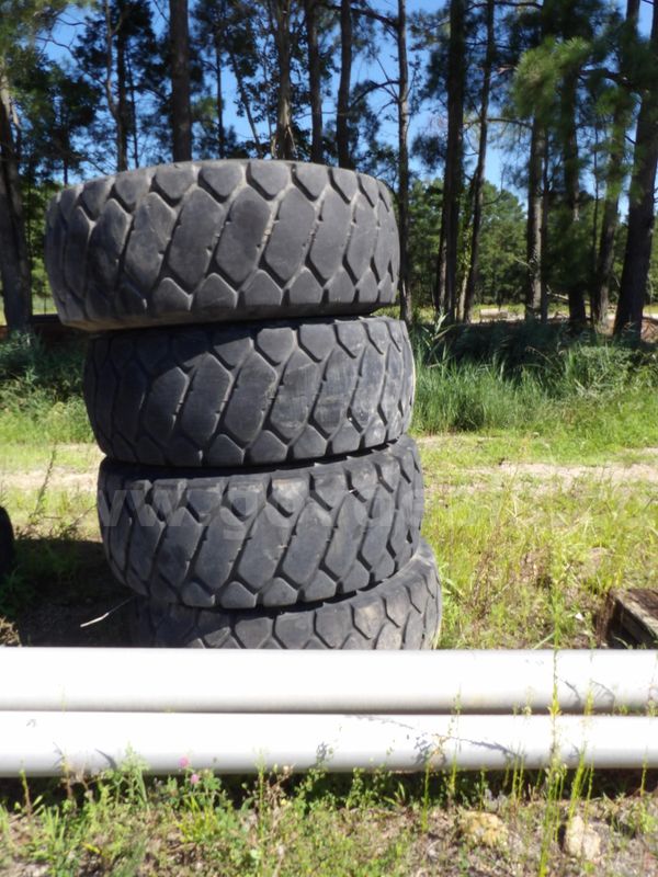 4 Tires from a CAT Loader