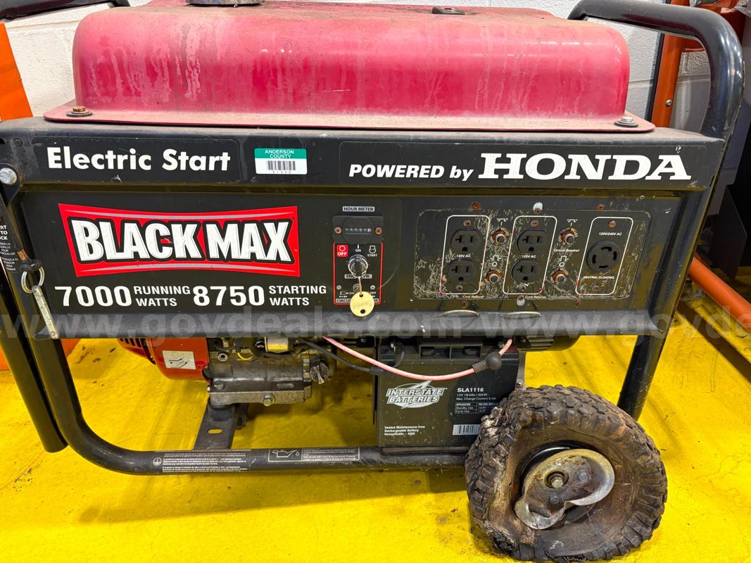 Honda black Max Portable Generator