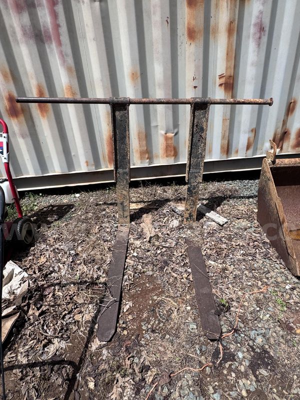 Fork Attachment for a Ford 7410 Tractor