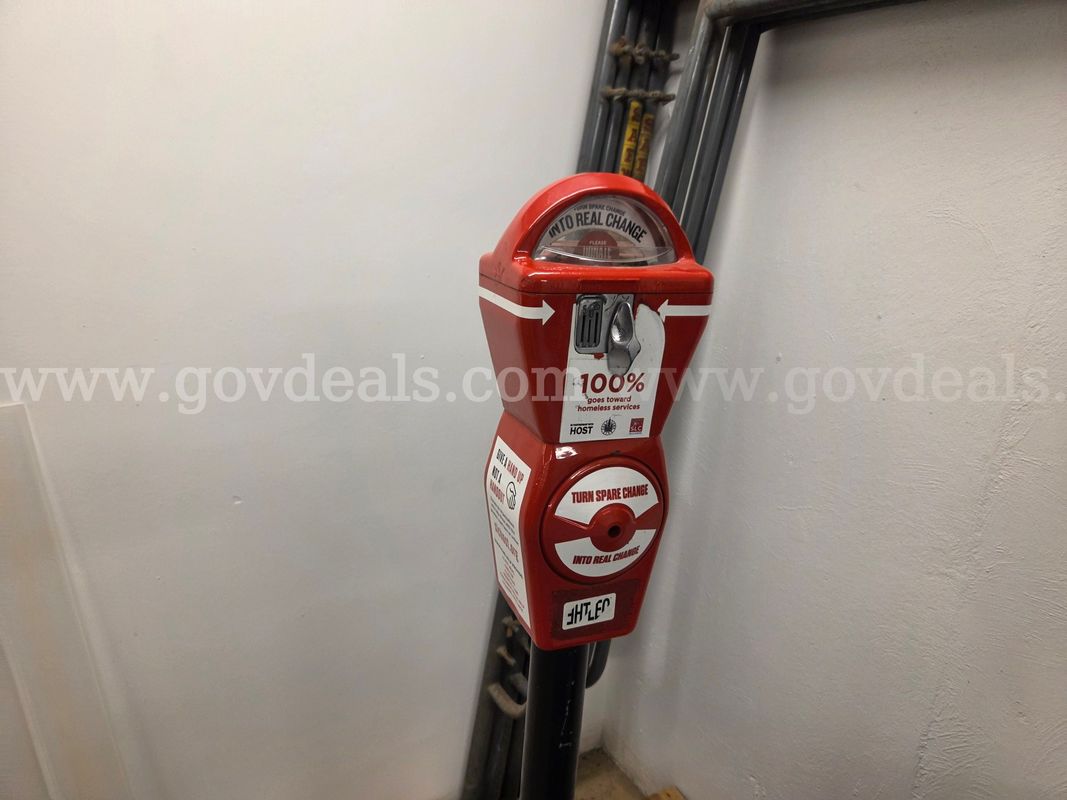Salt Lake City HOST Program Red Donation Parking Meter
