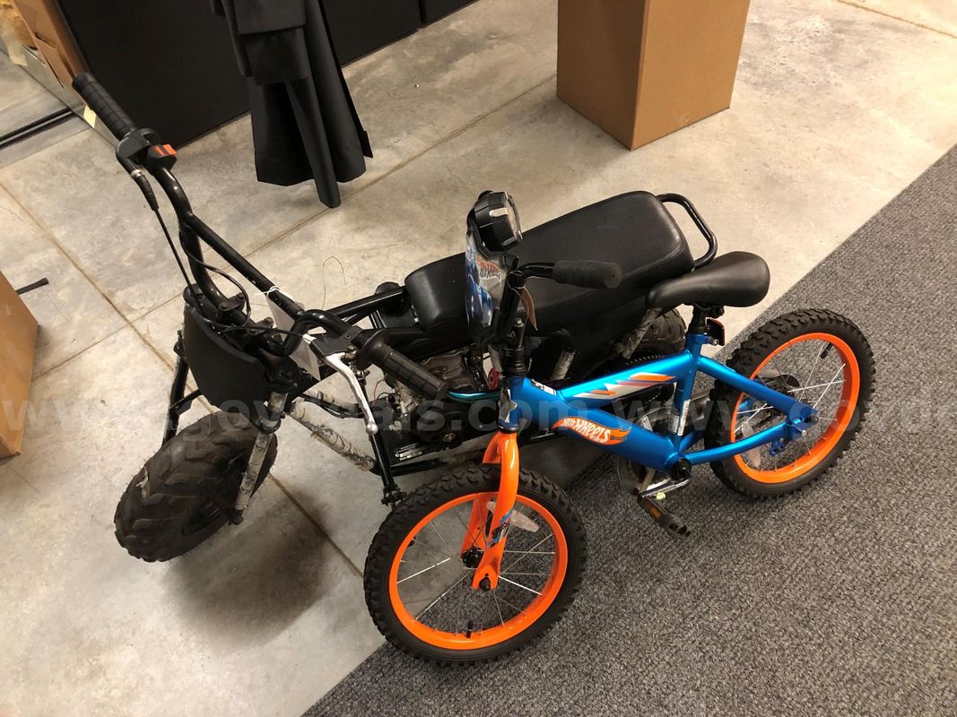 One minibike and one trike