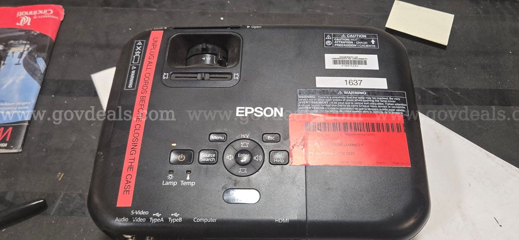 Epson PowerLite 1221 Projector