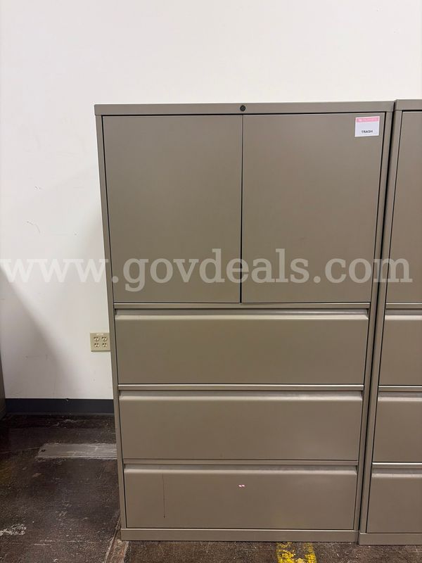 Lot of 2 Filing Cabinets with Two Shelves