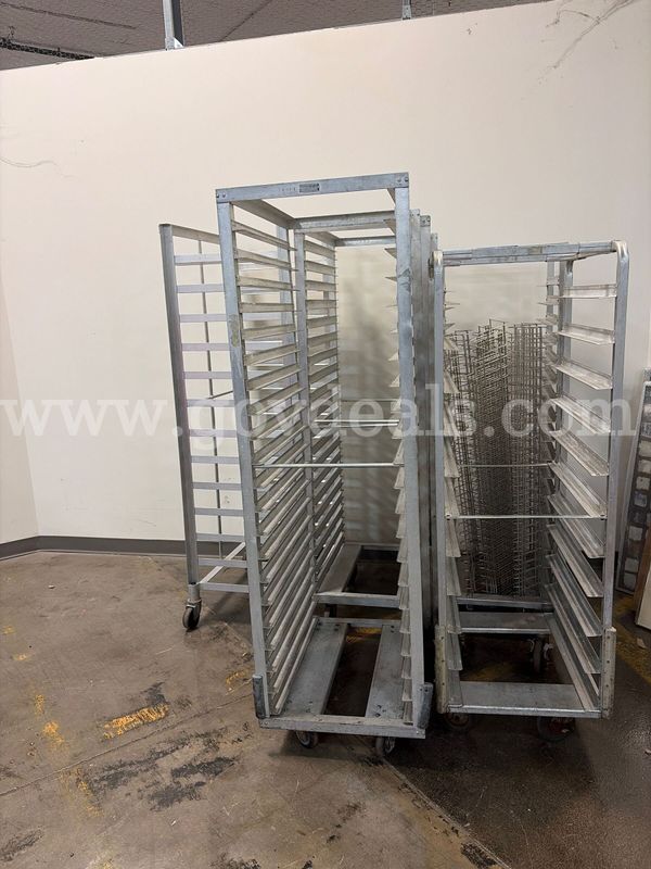 Lot of 5 Mobile Oven Racks