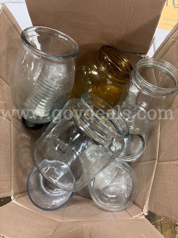 Lot of 12 Assorted Jars and Vases