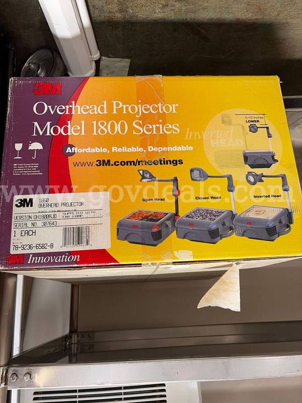 3M Overhead Projector 1800 Series (Model1860)