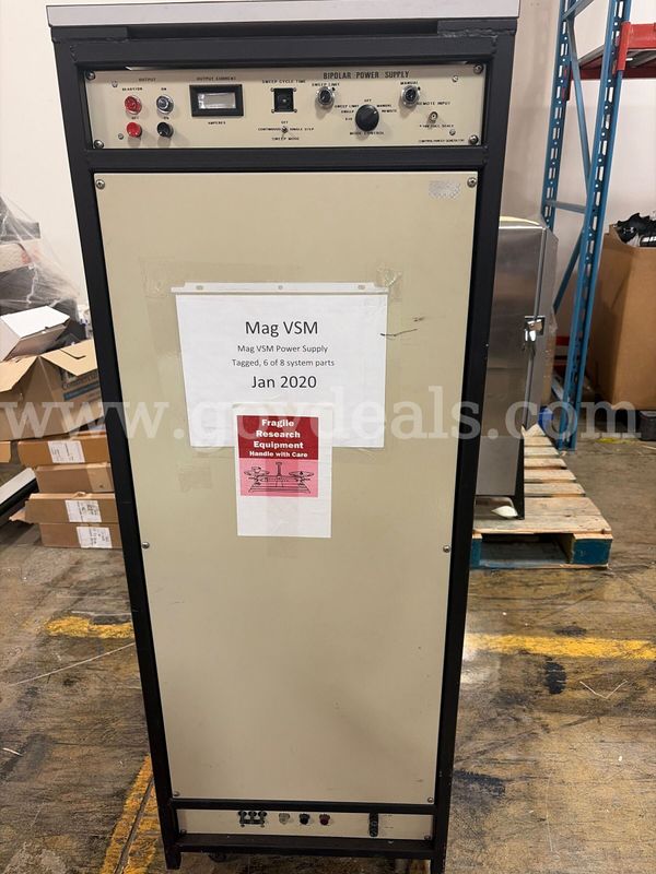 1 Bipolar Power Supply Cabinet for a Vibrating Sample Magnetometer (VSM) 208 V 3-Phase