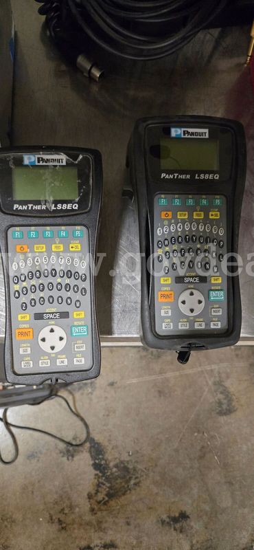 Lot of 2 Panduit PanTher LS8EQ Handheld Thermal Transfer Printers