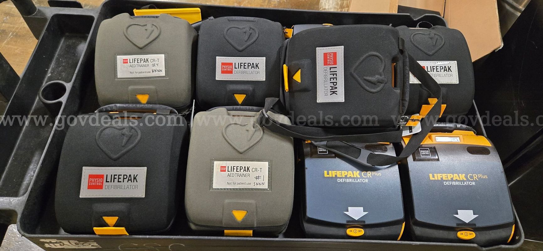 Lot of 9 Physio Control Trainers