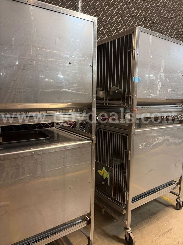 Lot of 4 Stainless Steel Small Animal Cages