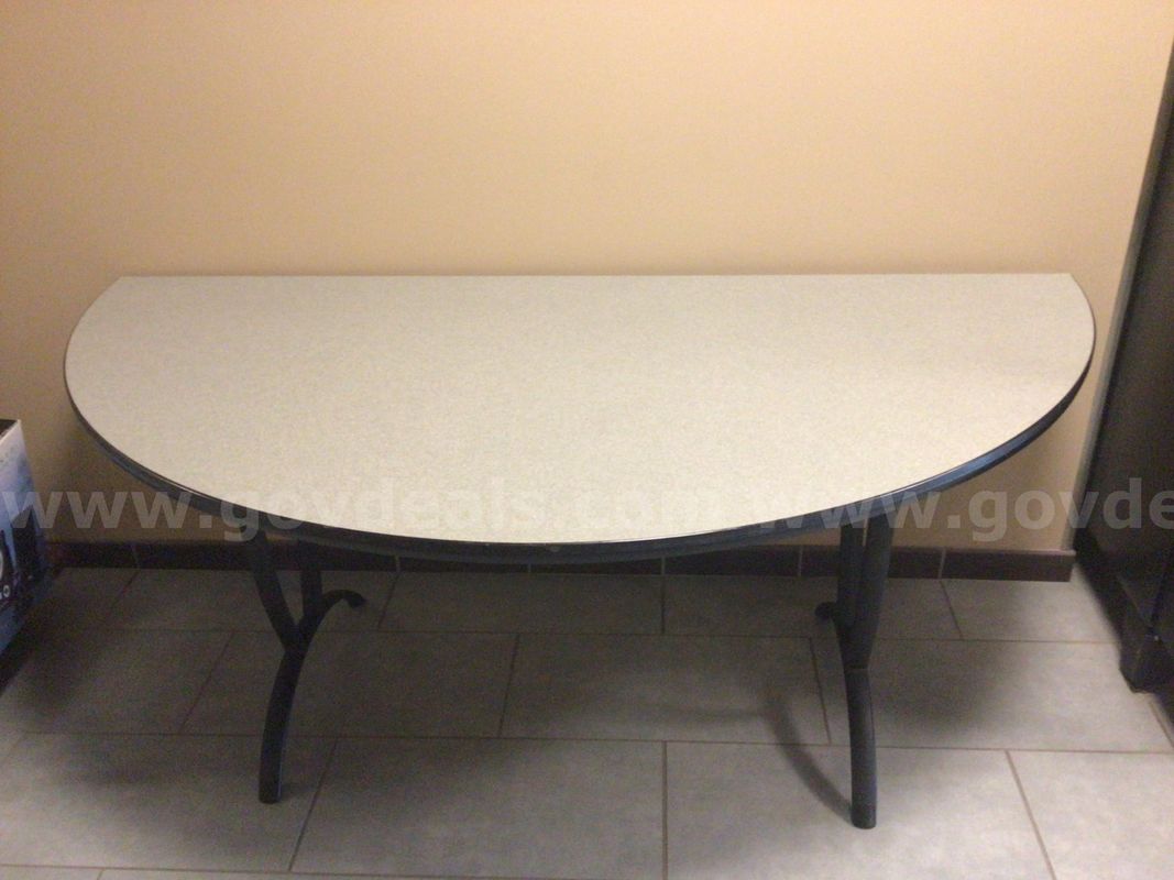 Lot of four folding table half rounds