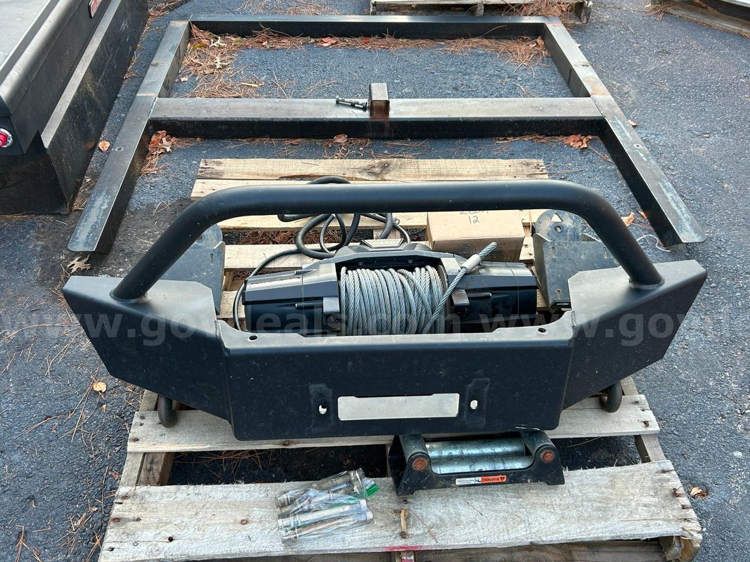 WARN ZEON 12 Winch Package with Heavy-Duty Bumper & Accessories