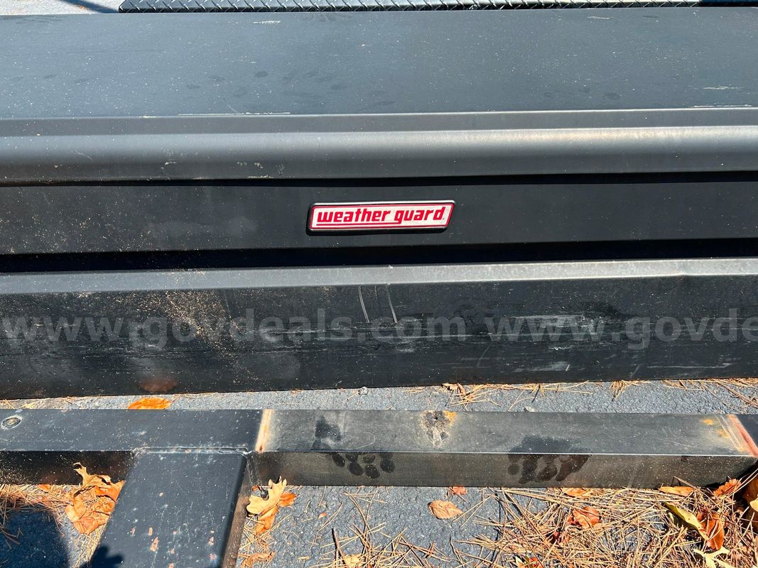 Weather Guard Black Steel Saddle Truck Tool Box