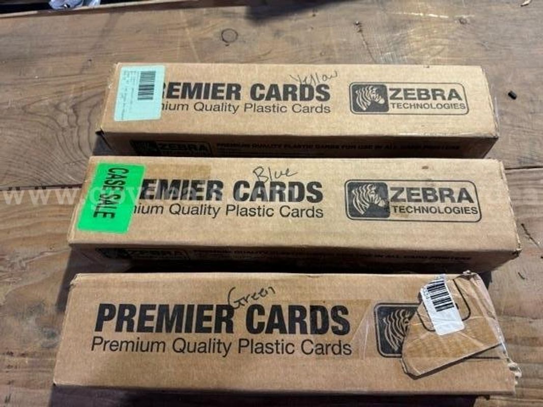 3 - Zebra Premier PVC Plastic ID Cards