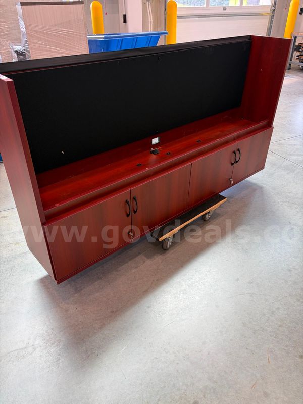 L shape desk & hutch