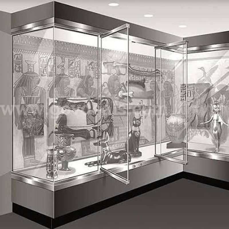 Elevated Tempered Glass display case