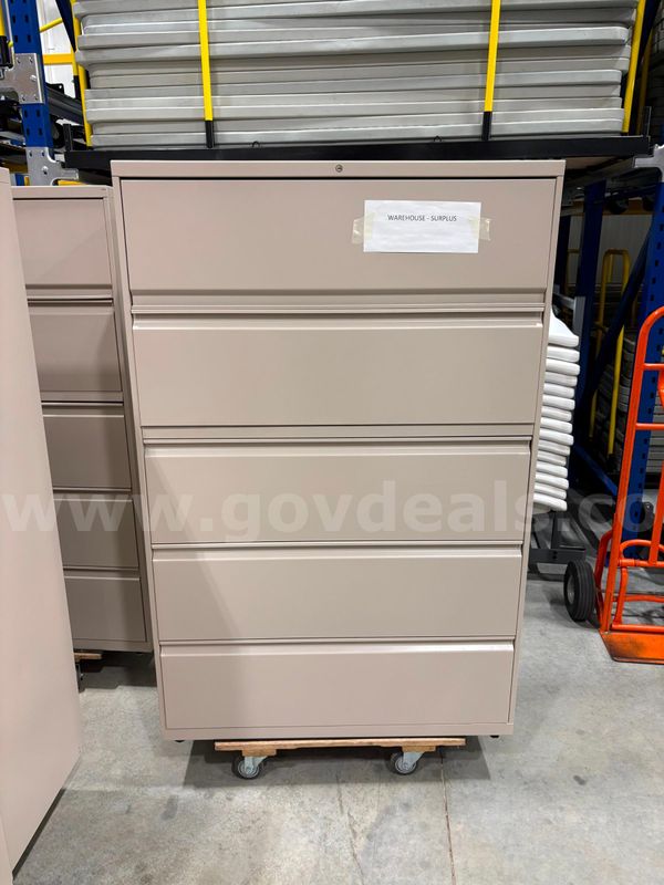 lot of lateral file cabinets
