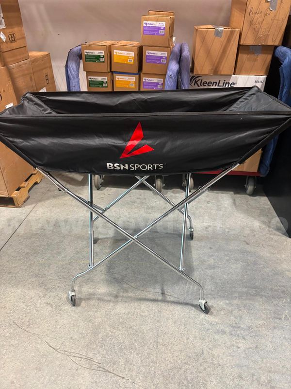 BSN volleyball cart and Gared volleyball equipment storage cart