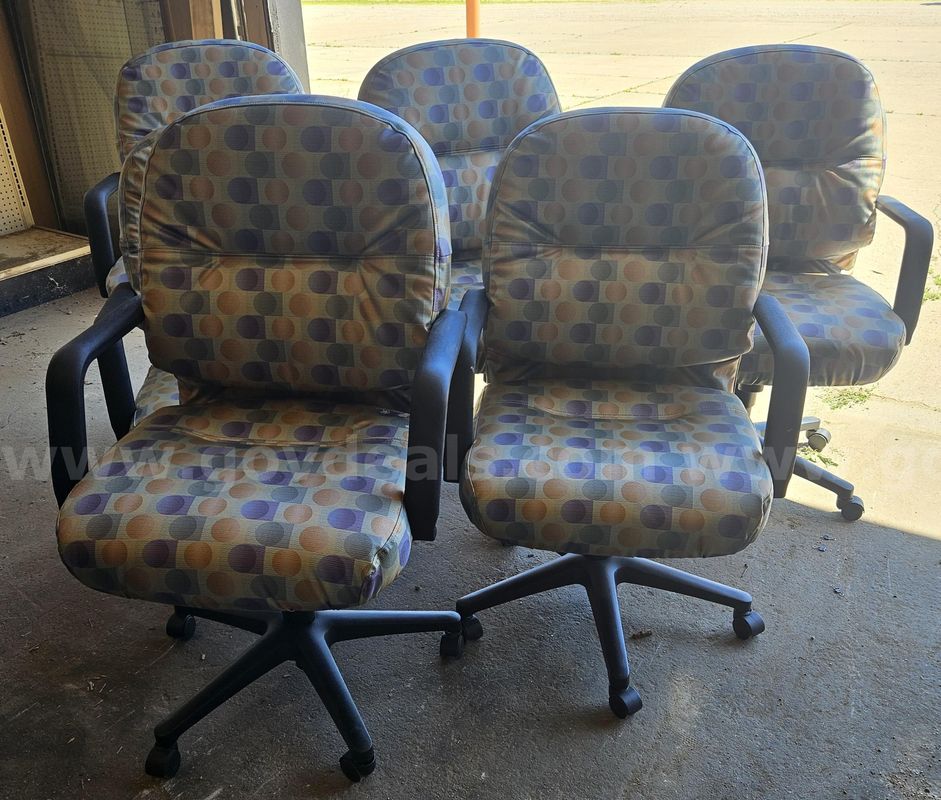 Lot of Multicolored Office Chairs
