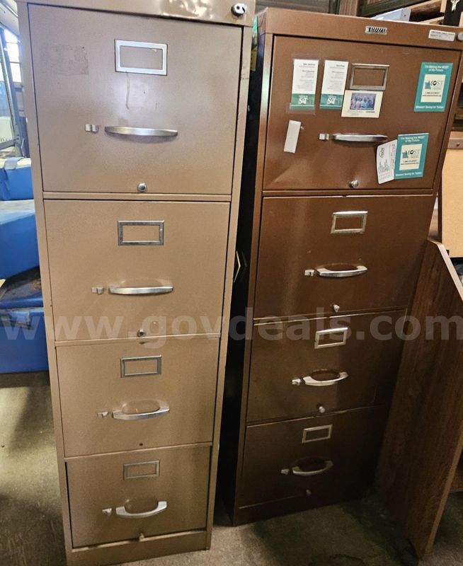 Lot of Metal Filing Cabinets