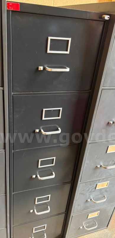 Deep Charcoal 5 drawer filing cabinet