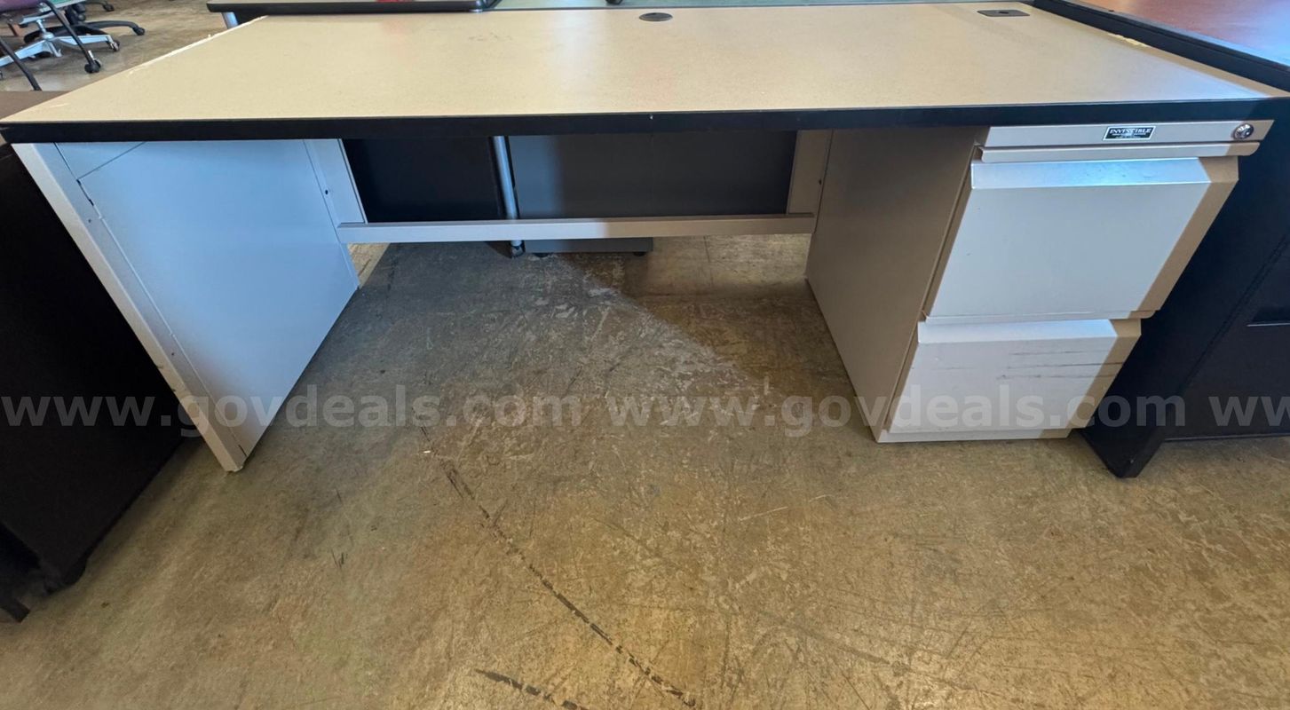 Grey Storage Desk