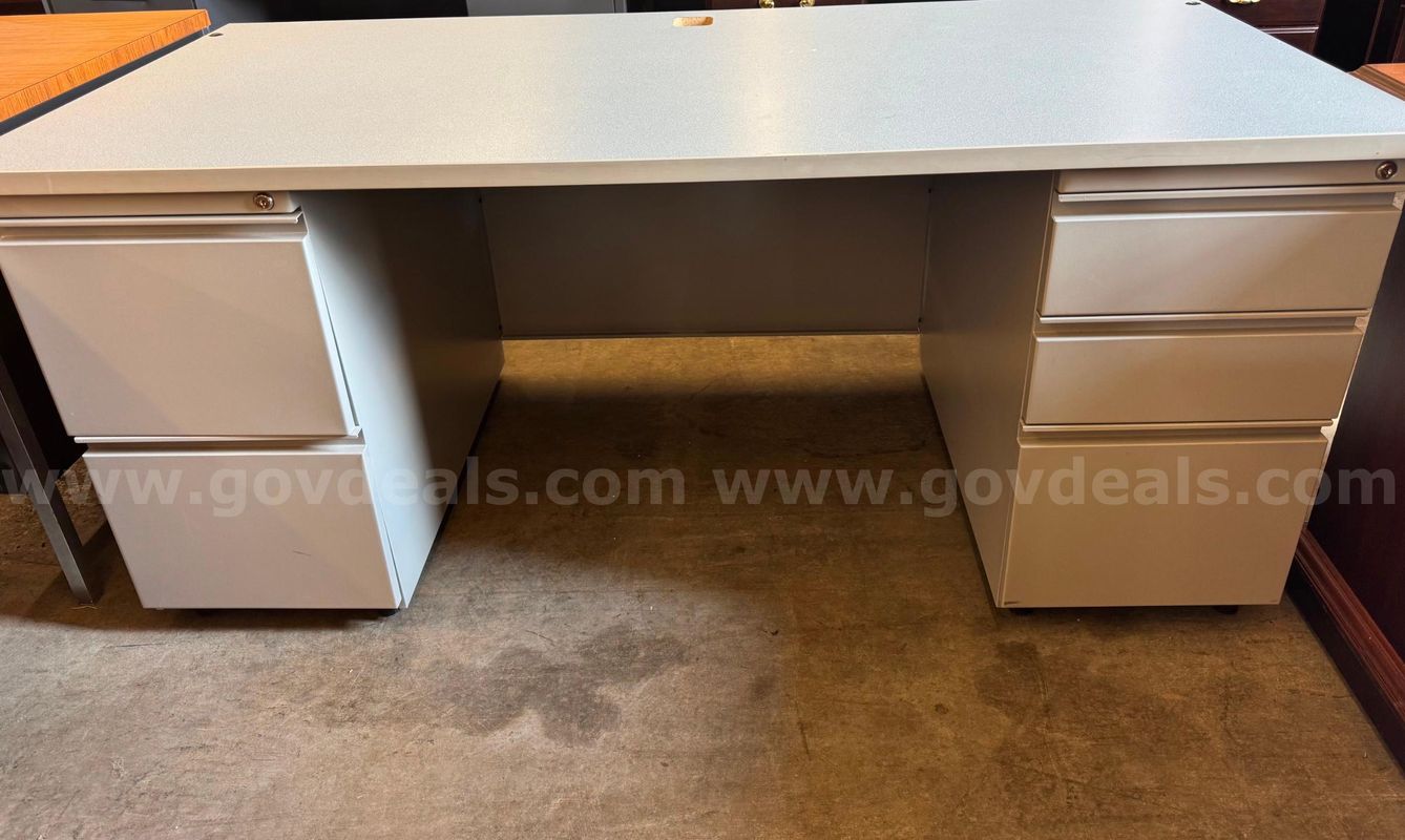 Grey Storage Desk