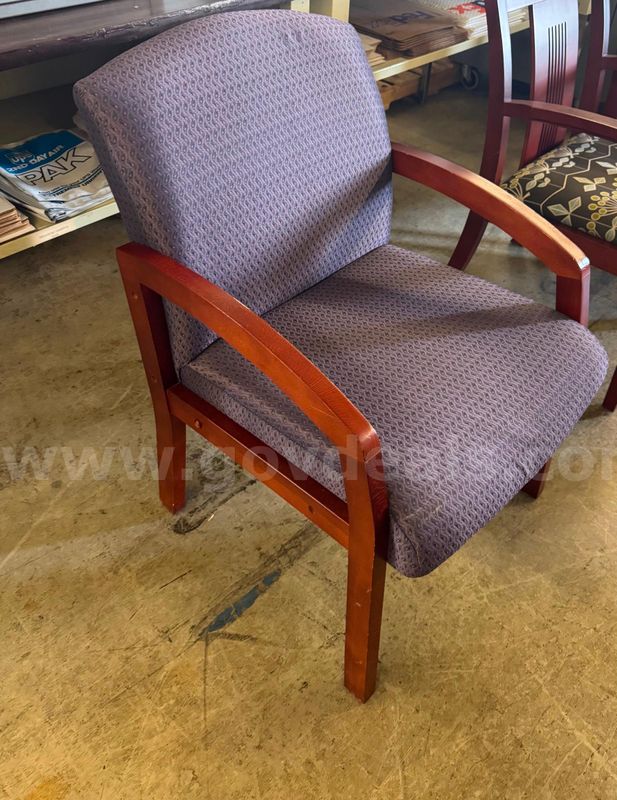 Purple Cushioned Chair