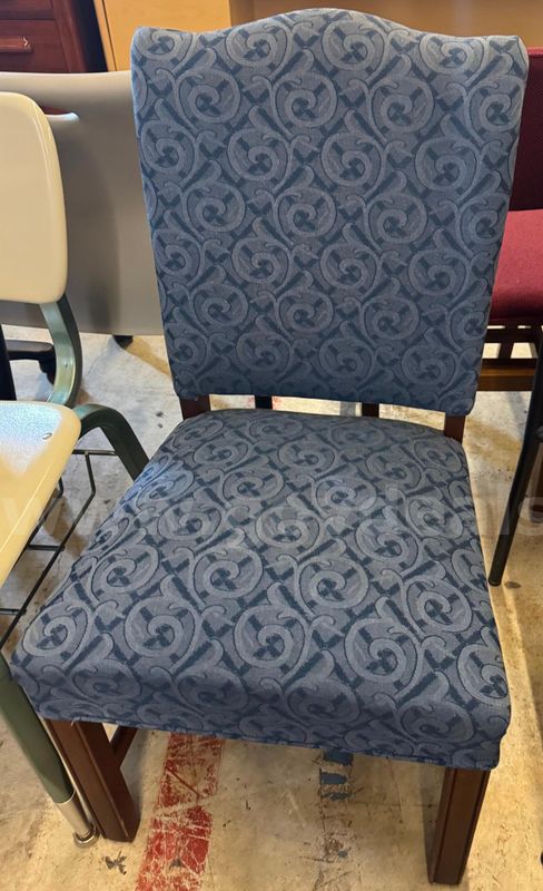 Dark Blue Designed Chair