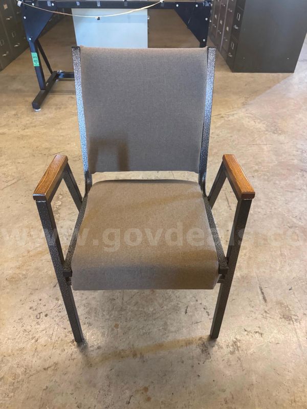 Grey Cushioned Chair