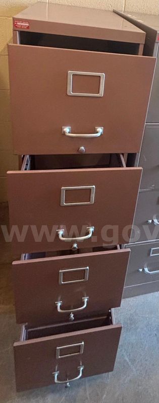 4-Drawer Tan Filing Cabinet