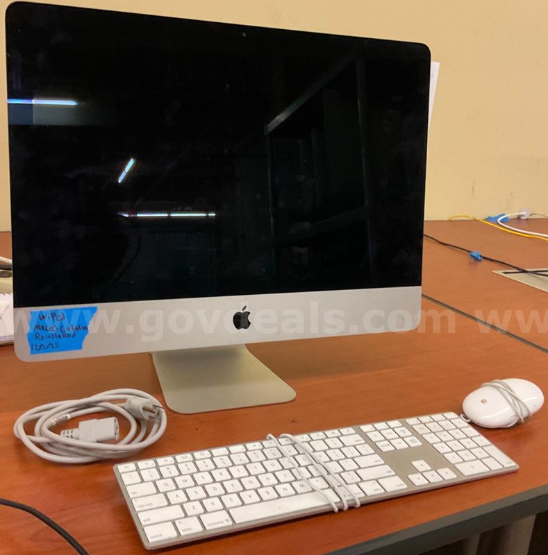 An iMac with Power Cord