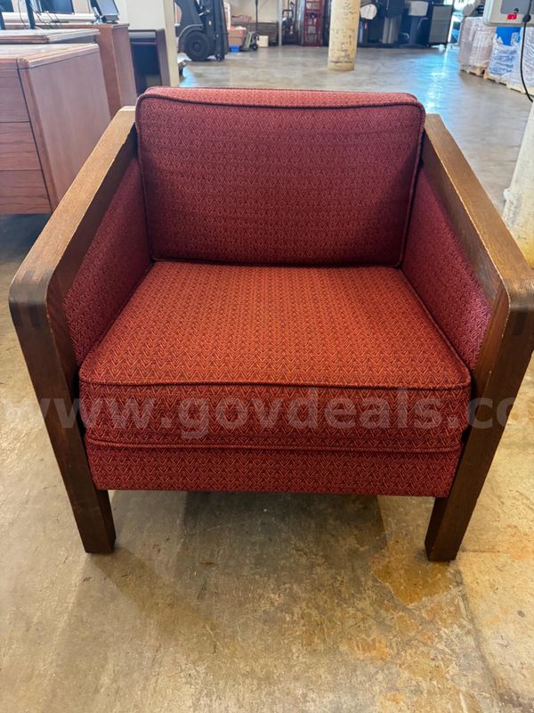 Red Cushioned Chair