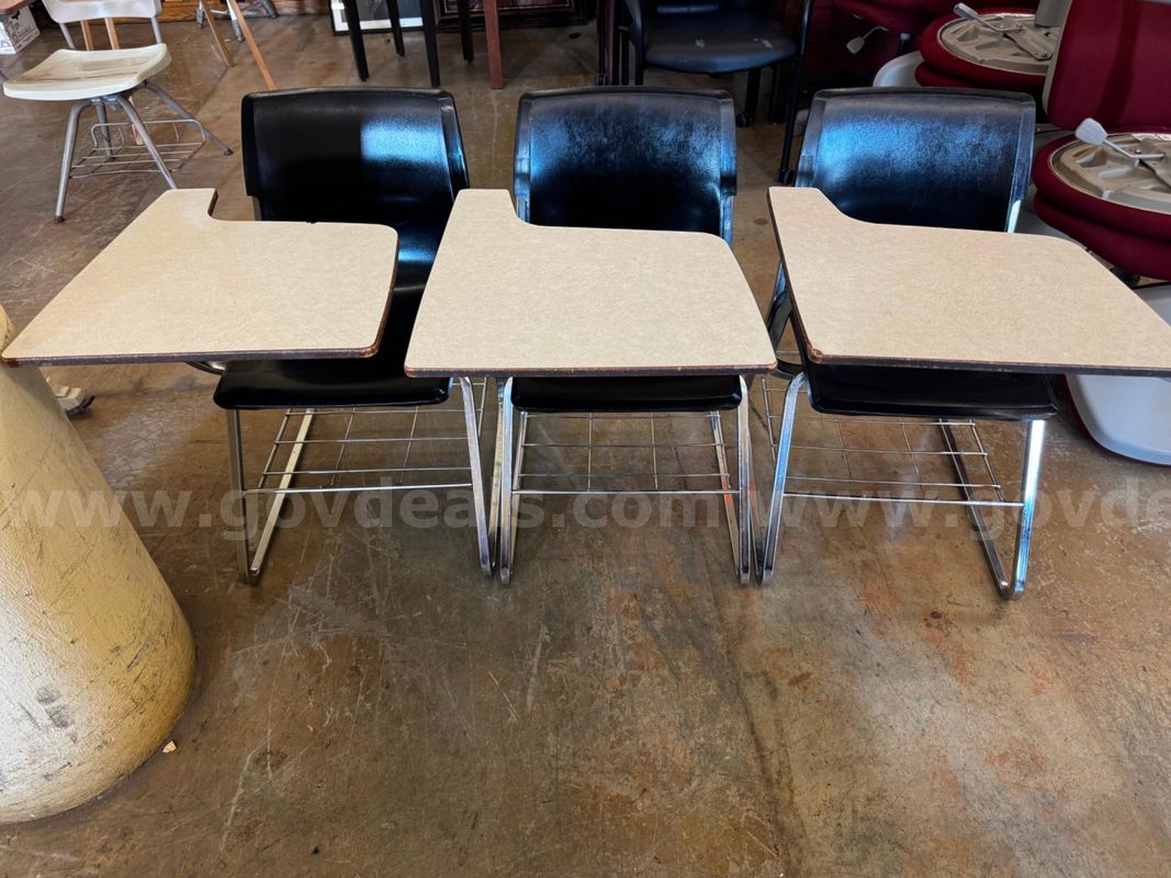 A Lot of 3 Chair Desk
